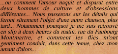 ...ou comment l'amour naquit et